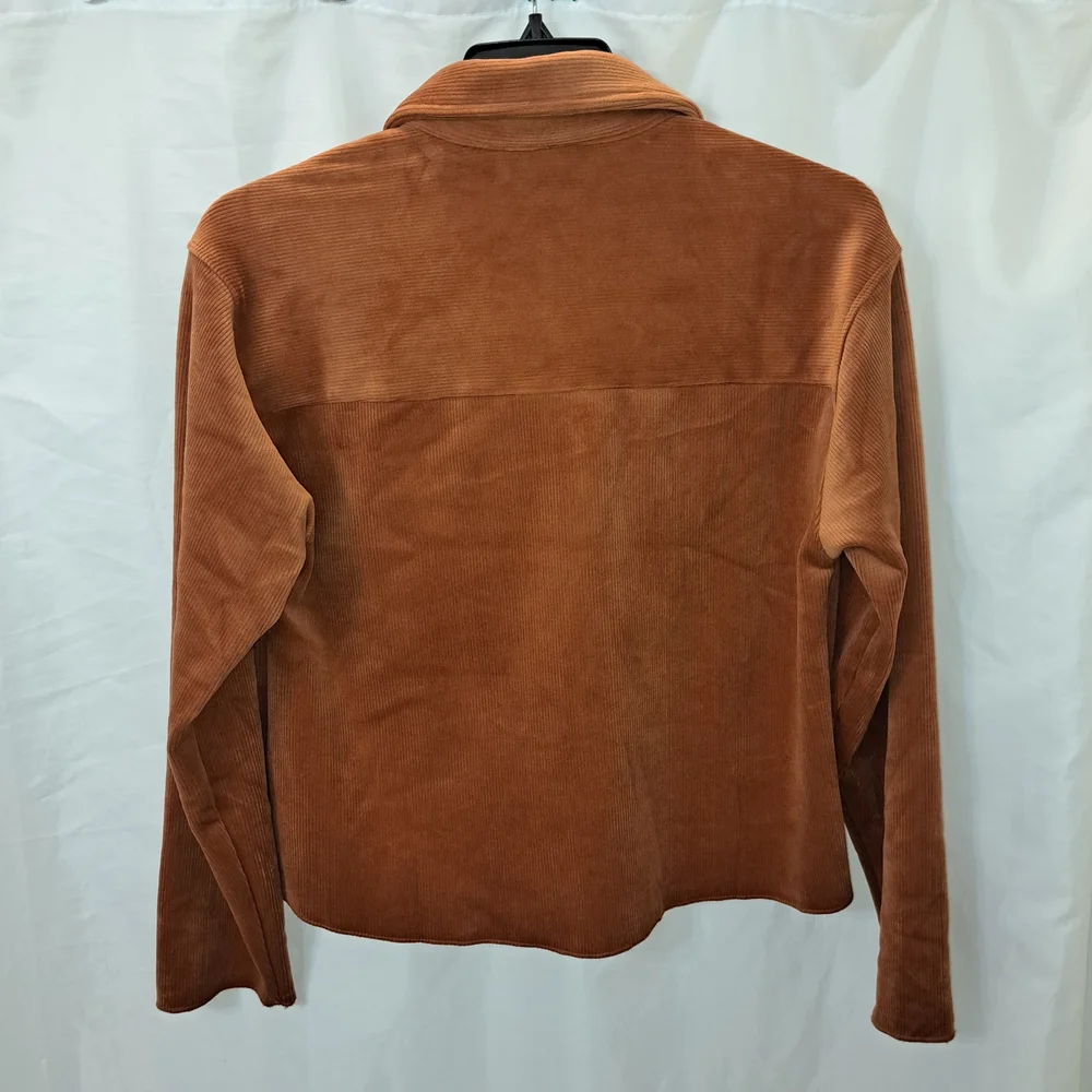 Sz S Women's Corduroy Button-Up Shirt Jacket Shacket Super Soft - Picture 8 of 11